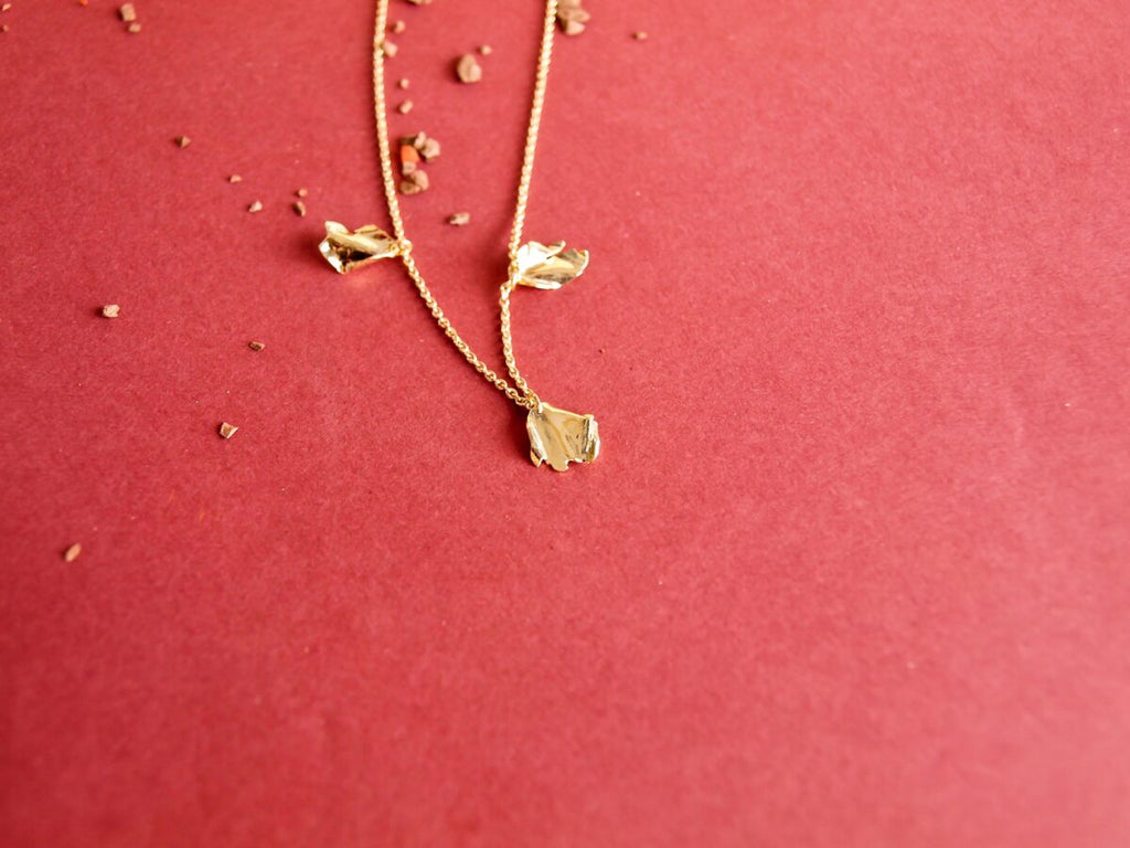 Collier pétales Coral