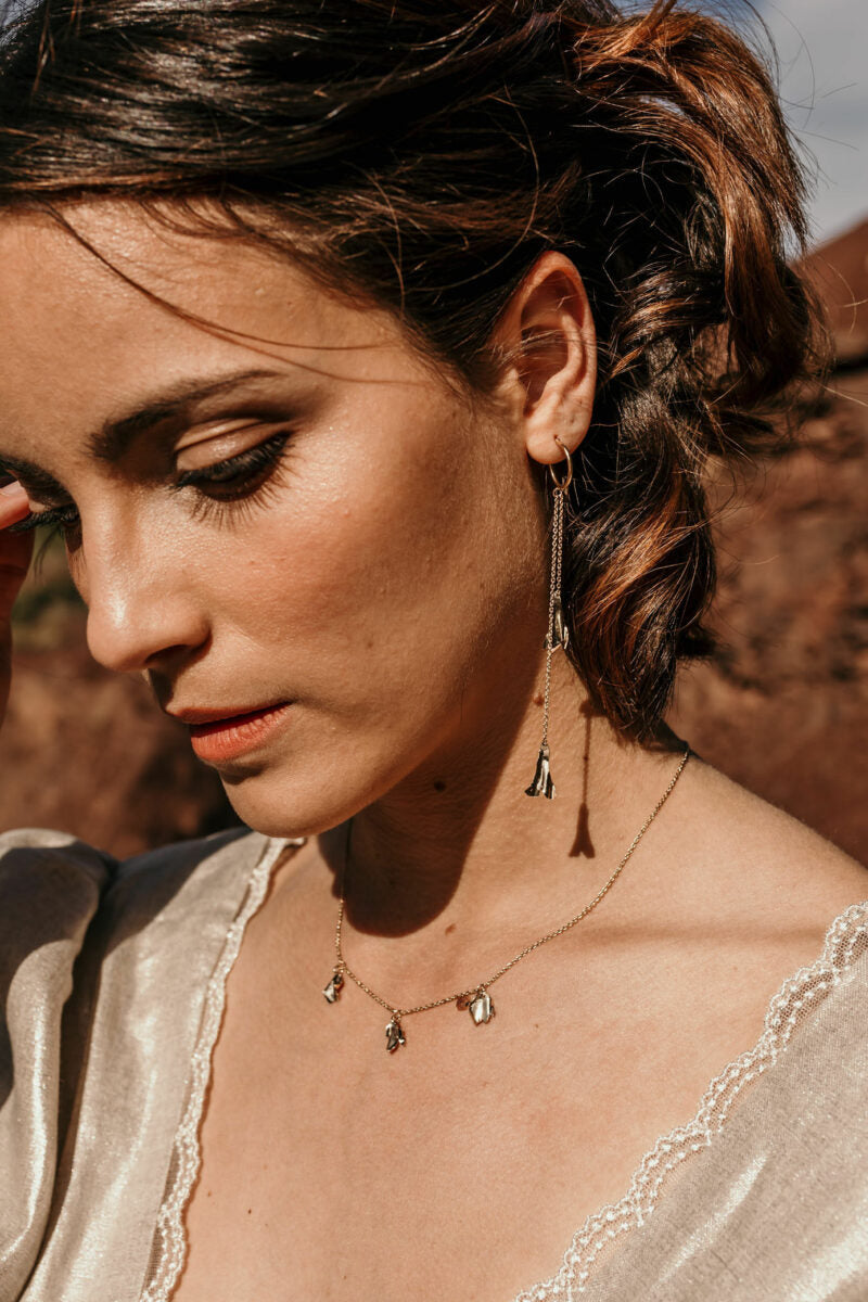 Collier pétales Coral