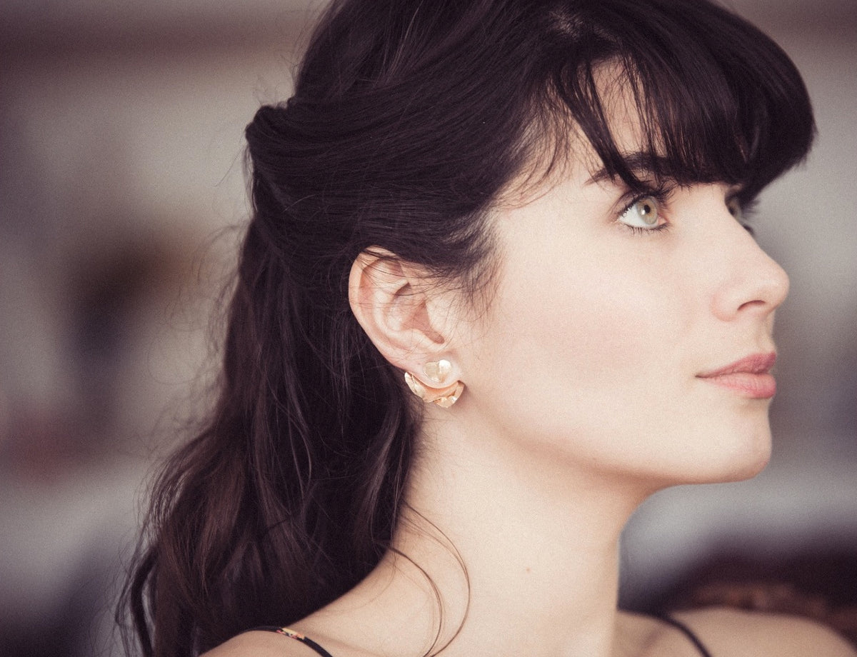 Boucles d'oreilles ear jackets Eucalypto