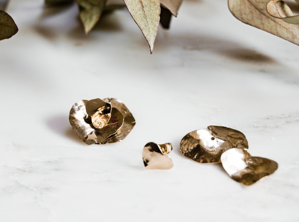 Boucles d'oreilles ear jackets Eucalypto