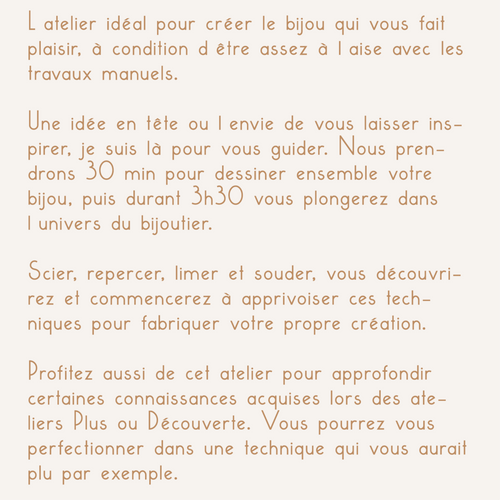 ATELIER PERSONNALISÉ Cire ou Métal