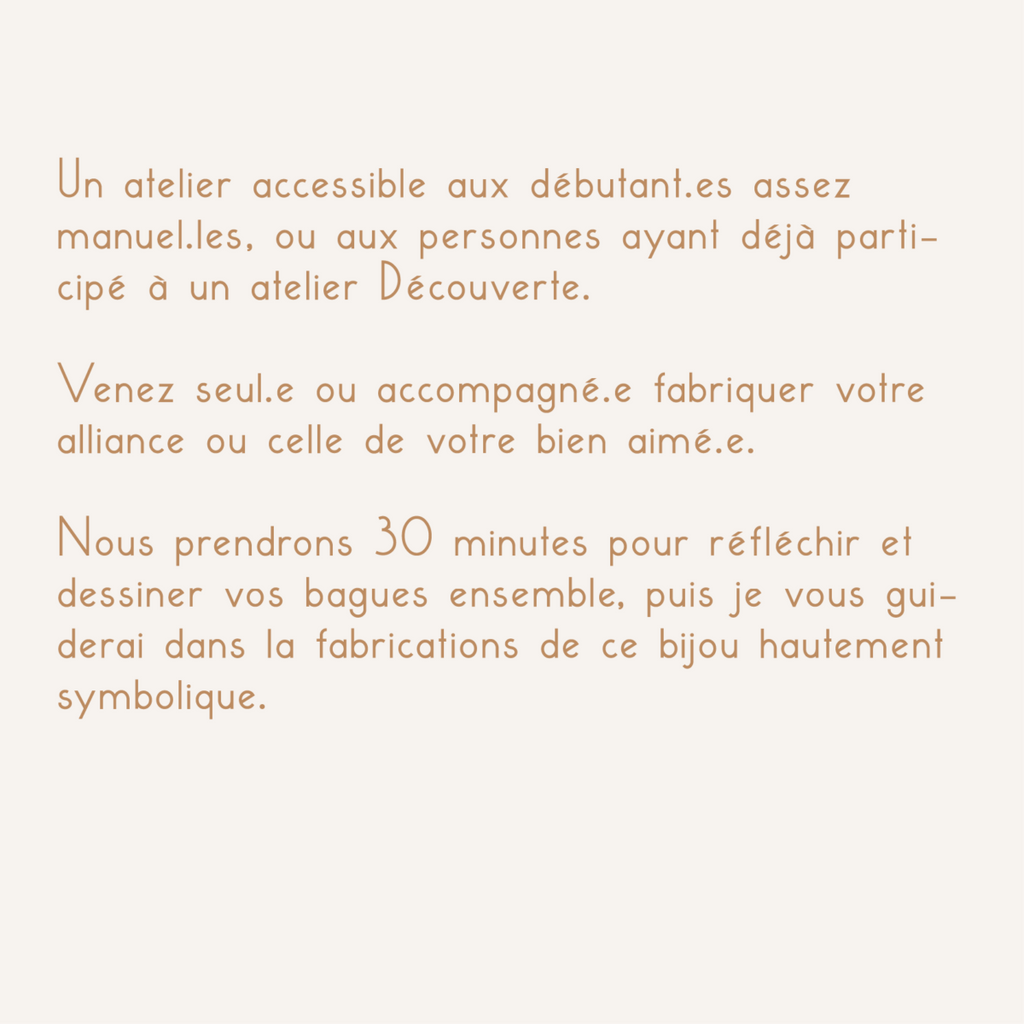ATELIER ALLIANCES cire ou métal
