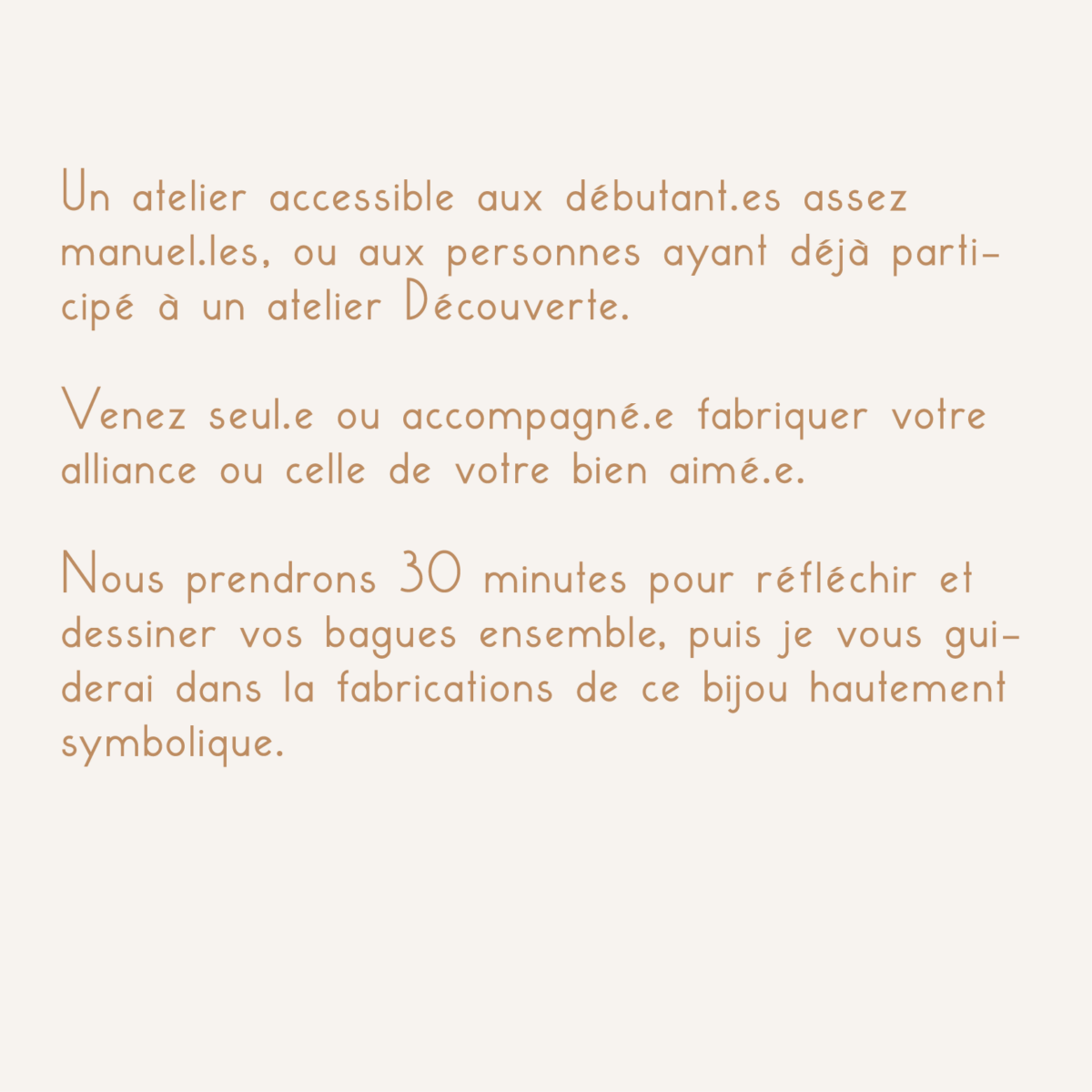 ATELIER ALLIANCES cire ou métal