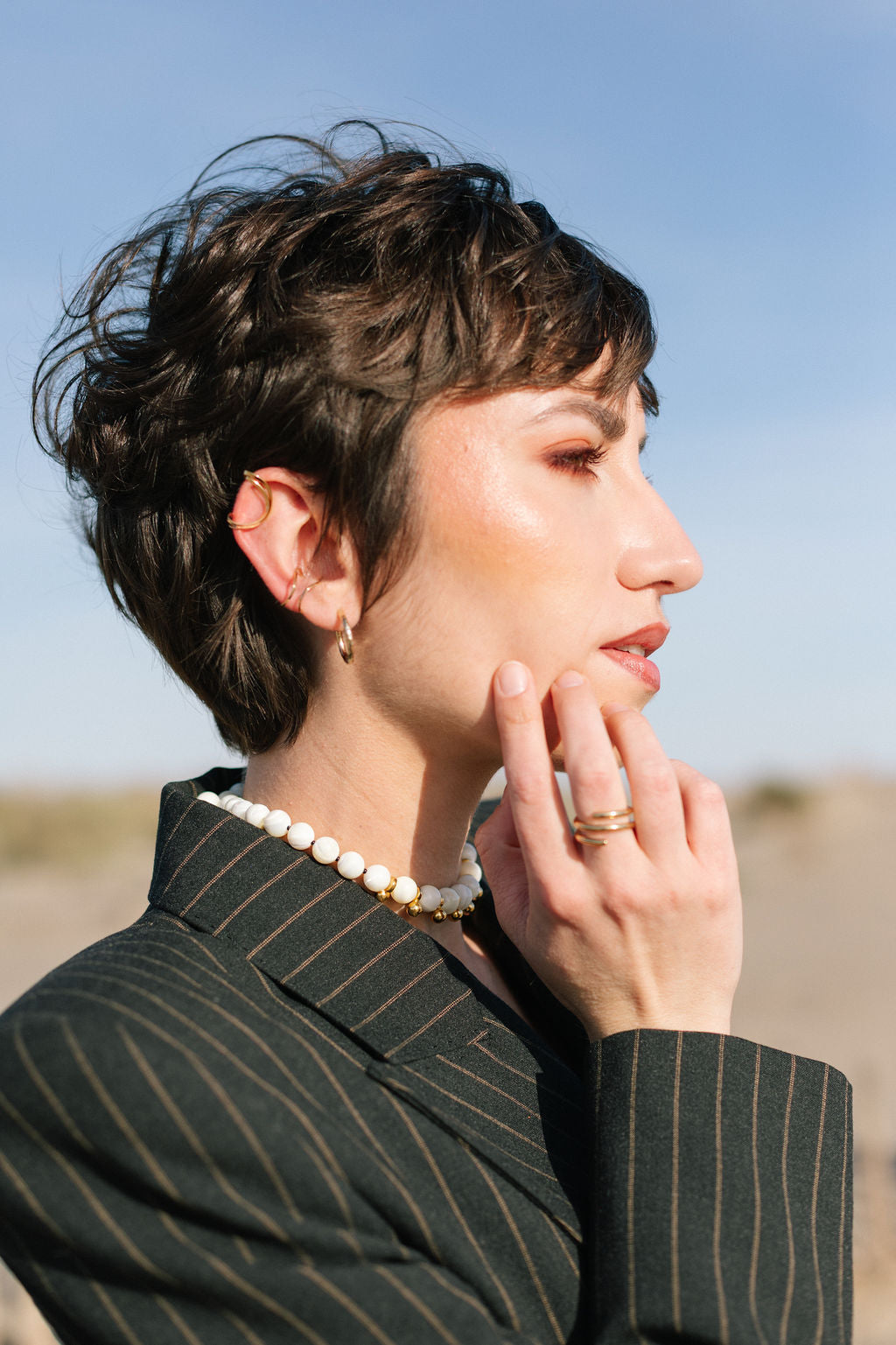 Bague d'oreille épurée Evaïs
