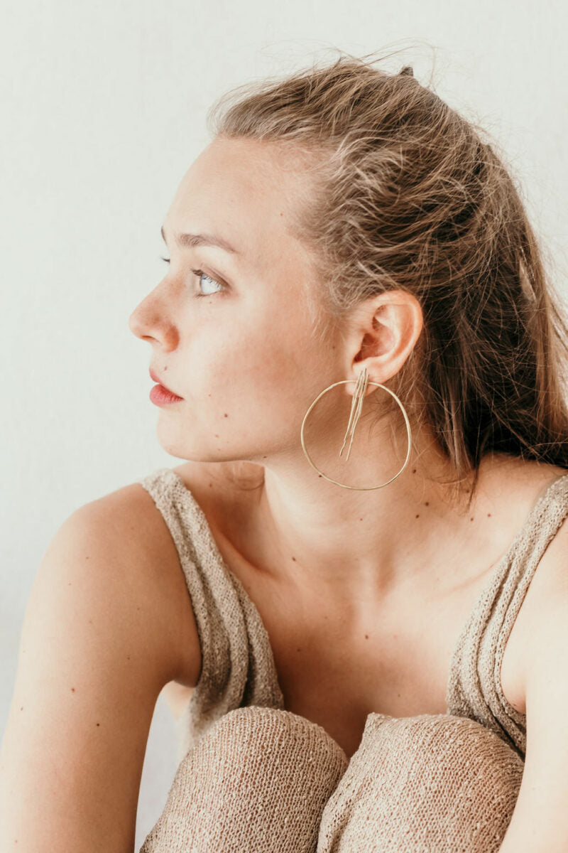 Boucles d'oreilles Segment