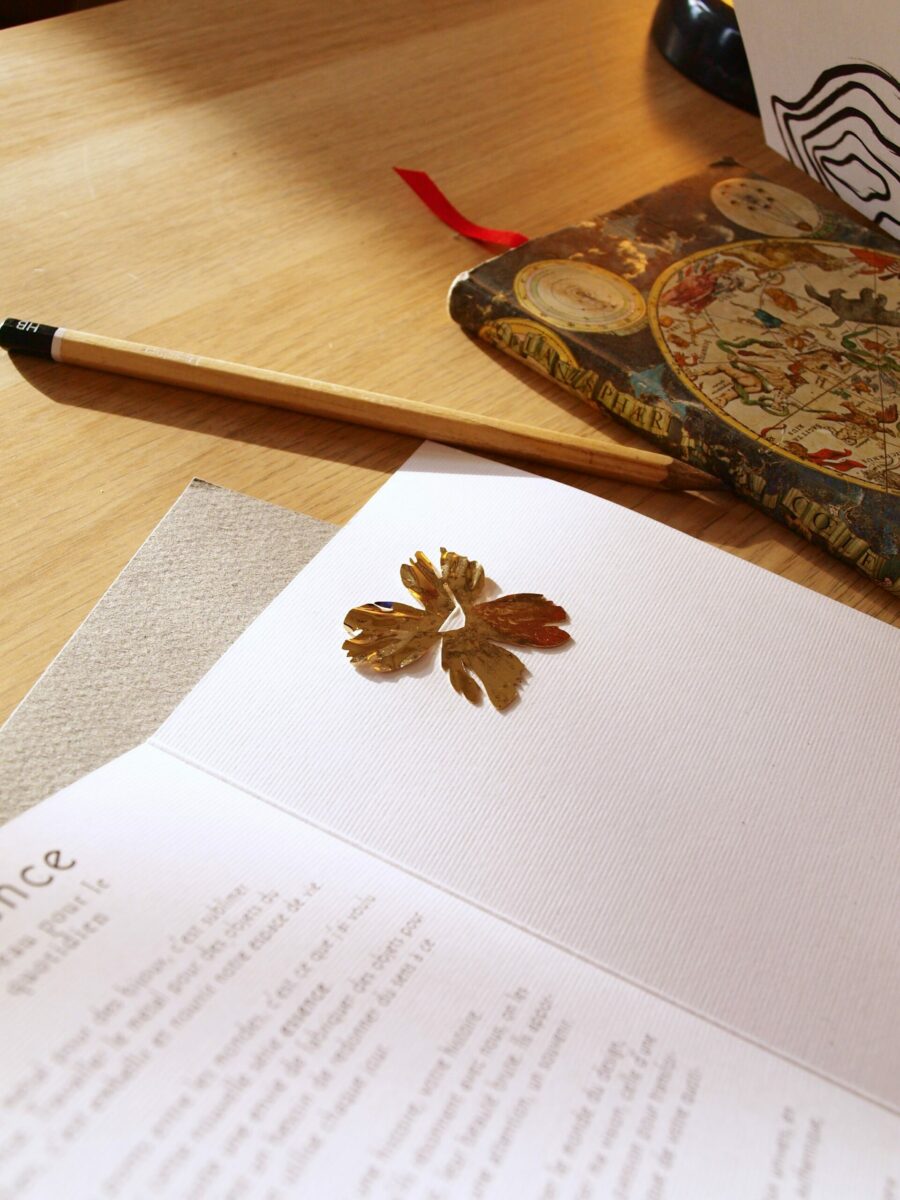 Marque page Pivoine