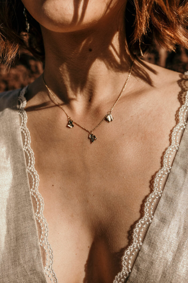 Collier pétales Coral