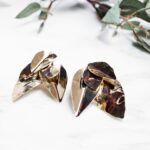 Boucles d'oreilles grandes feuilles ear jacket