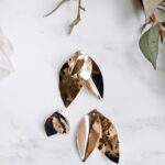 Boucles d'oreilles grandes feuilles ear jacket