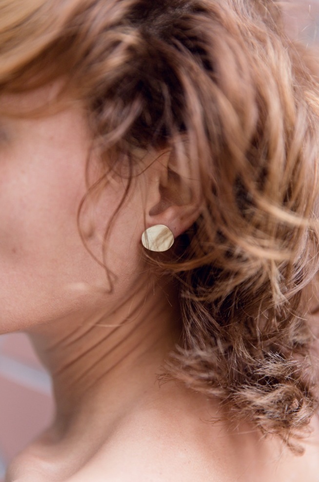 bijoux minimalistes Boucles d’oreilles rondes graphiques
