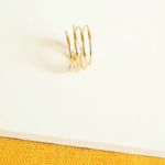 Bague spirale point bis
