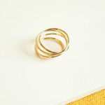 Bague spirale point bis