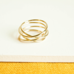Bague spirale point bis