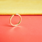 bague épaisse martelée
