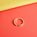 bague épaisse martelée