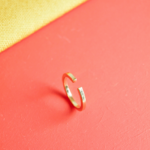 bague épaisse martelée