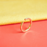 bague épaisse martelée