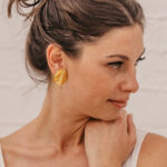 boucles d'oreilles plissées plit