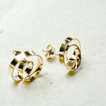 Boucle d'oreilles ruban ribbon bijoux uniques
