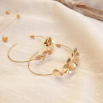 boucles d'oreille mariage maxi creoles mariage unique bijoux mariage delicat