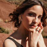 maxi boucles d'oreilles feuille pivoine SHIMA