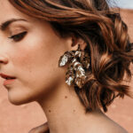 maxi boucles d'oreilles feuille pivoine SHIMA