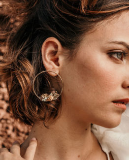 maxi boucles d'oreilles pétales