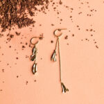 boucles d'oreilles pétales pendantes Coral