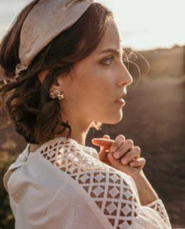 Boucles d'oreilles végétal fleur