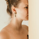 boucles d'oreille goutte graphique