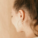 maxi boucle d'oreille étoile minimaliste