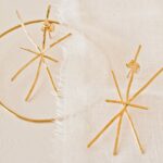 maxi boucle d'oreille étoile minimaliste