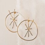 maxi boucle d'oreille étoile minimaliste