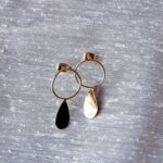 boucles d'oreille goutte graphique