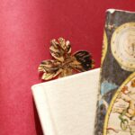 marque page fleur pivoine