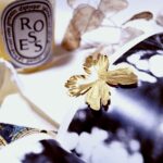 marque page fleur pivoine